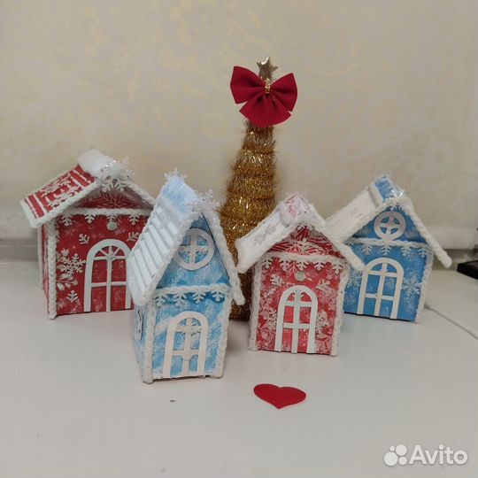 Новогодние поделки на ёлку - ручная работа