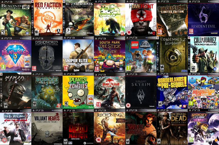 155 топовых игр PS3