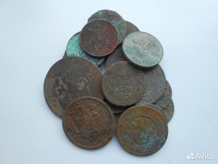 Лот царских монет России 18-19 век
