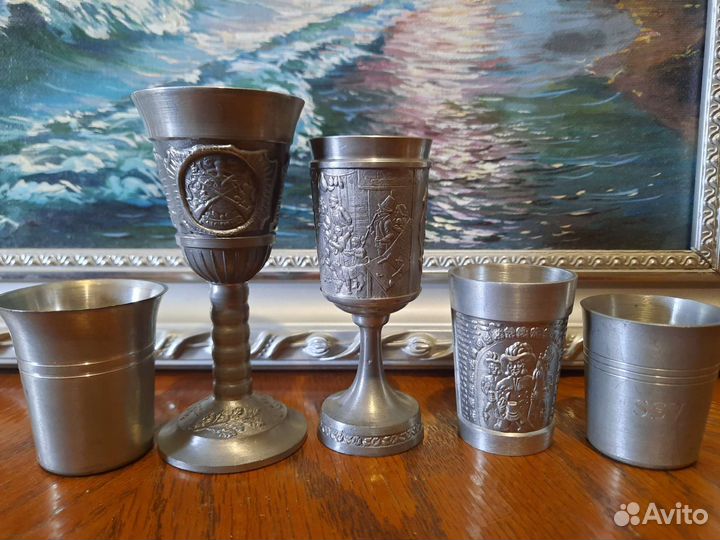 Интерьерные оловянные предметы