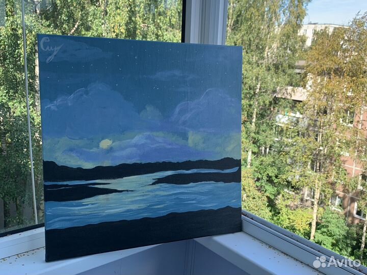 Картина акрилом на холсте