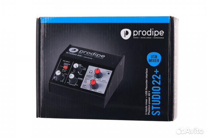 Studio22+ Аудио интерфейс USB, Prodipe