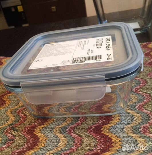 Контейнер 1.2 и 0.6 Икеа новые стекло