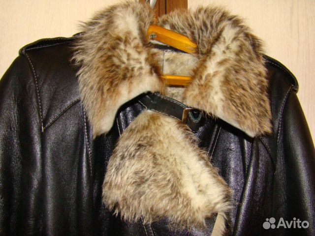 Пальто зимнее кожанное