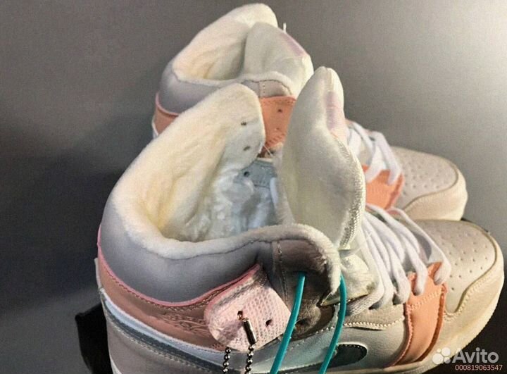 Кроссовки Nike Air Jordan тёплые (Арт.23611)