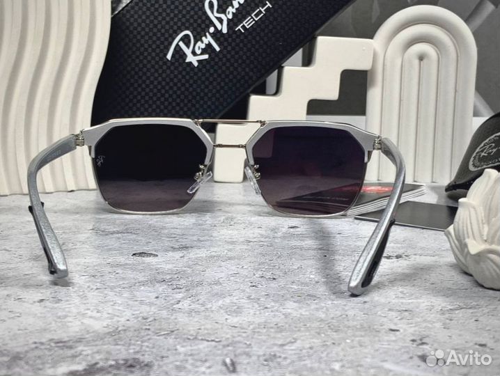 Очки Ray Ban Ferrari металлик зеркальные