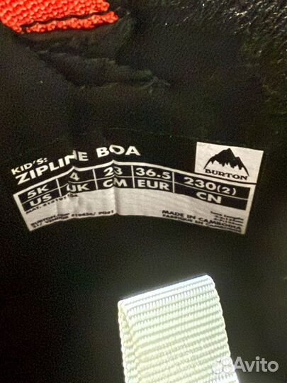 Детский сноуборд комплект Burton - 130 - 36