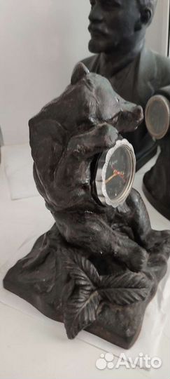 Часы Медведь Каслинское литье