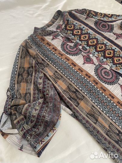 Туника бохо винтаж Италия 56 58 размер