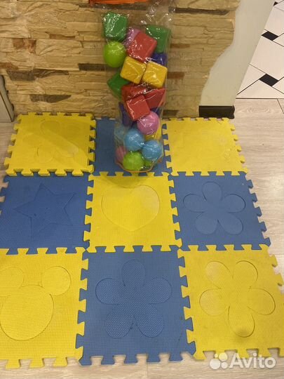 Коврик пазл плюс кубики