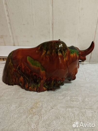 Статуэтка бык як Зик Конаково СССР 50-60год