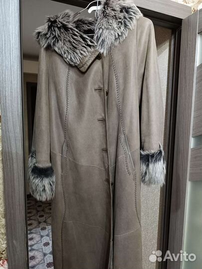 Дубленка натуральная женская 56 размер