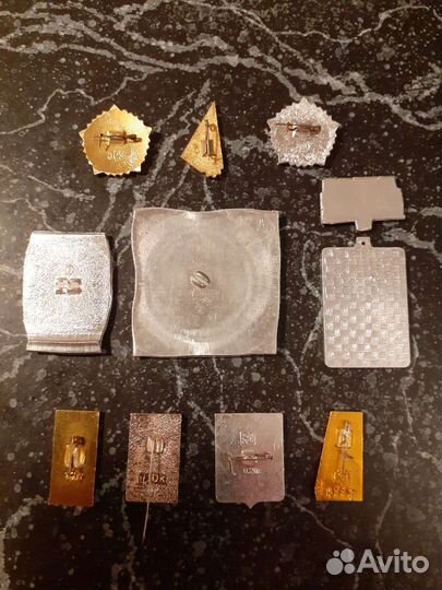 Значки СССР. Проба - 5. Разные. 10 шт