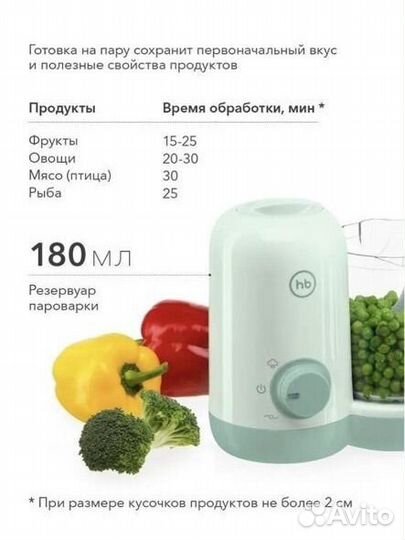 Пароварка - блендер Happy baby Fusion