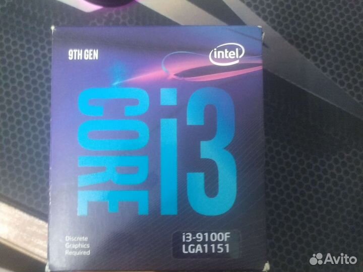 Процессор intel core i3 9100f