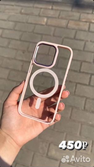 Чехол Clear Case MagSafe для iPhone, пластик