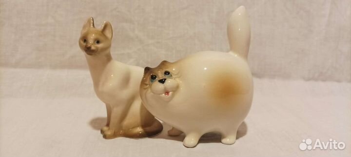 Фарфоровые статуэтки котики