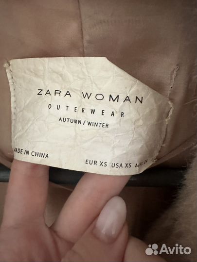 Искусственная шуба zara