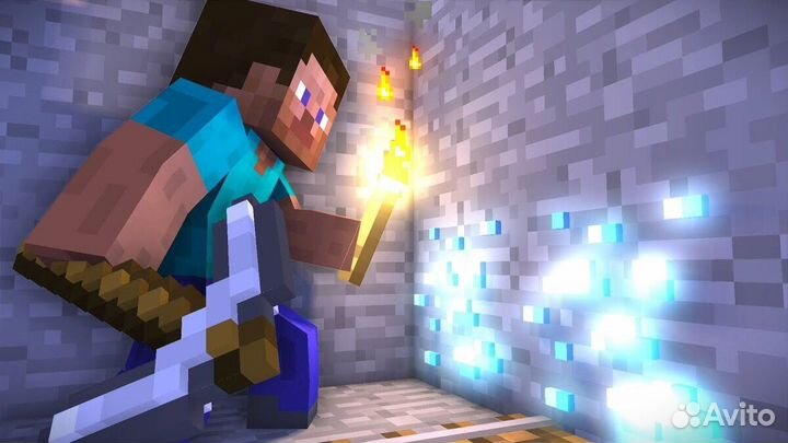 Копаю шахту в Minecraft (Майнкрафт)