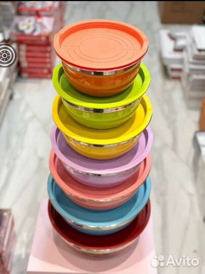 Набор стальных мисок