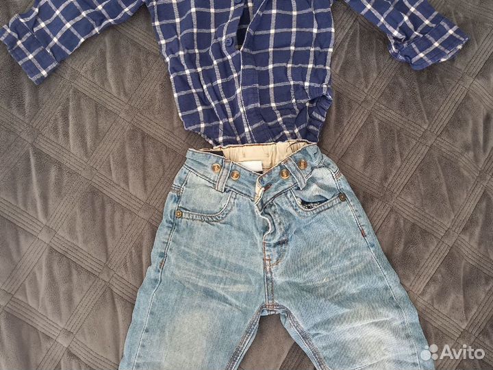 Рубашка и брюки для мальчика 86