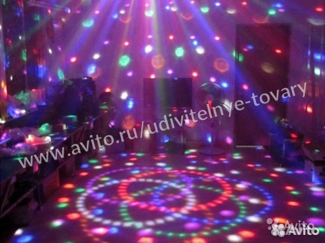 Диско-шар, в такт музыке с флешкой