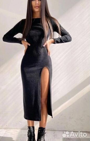 Платье лапша миди