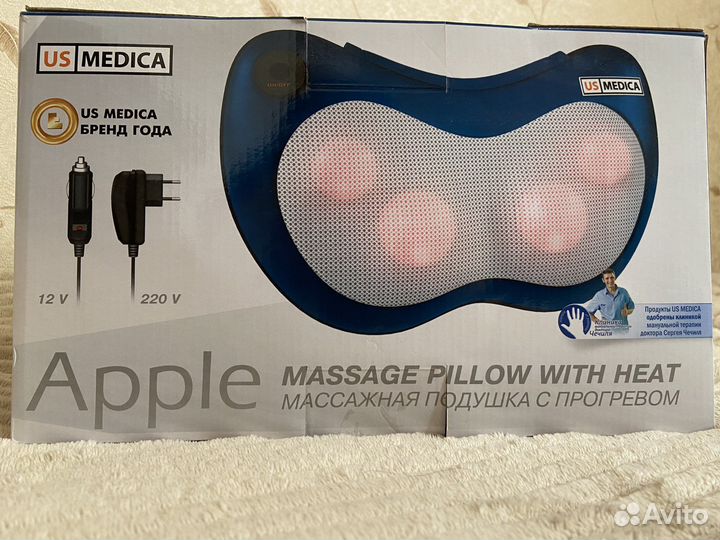 Массажная подушка с подогревом