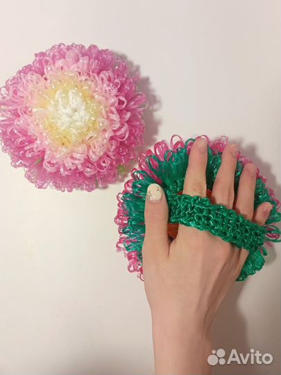 Мочалка-цветочек