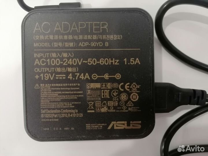 Зарядное устройство для ноутбука asus