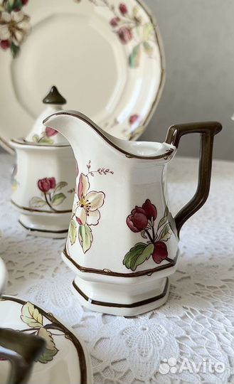 Чайная пара, молочник Villeroy&Boch Portobello