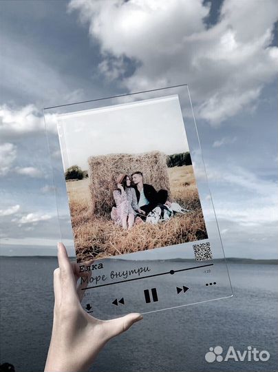 Трек-пластинка, живое фото на стекле