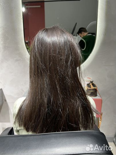 Кератиновое выпрямление волос