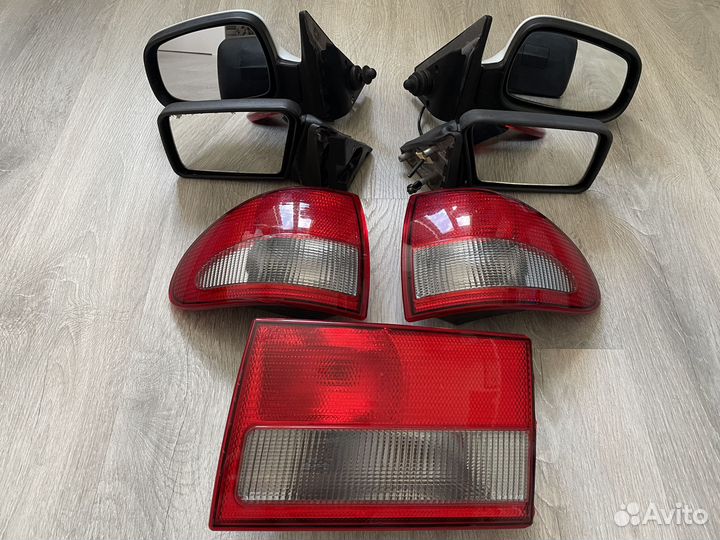 Зеркала боковые заднего вида и фонари задние газ