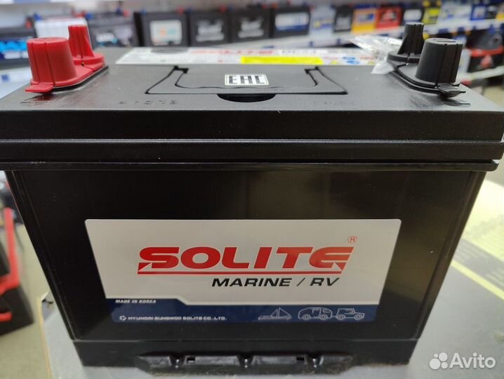 Акб 75Ач Solite Marine RV DC24 для катеров и яхт
