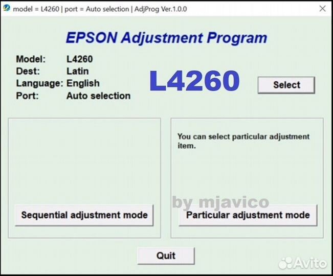 Сброс Epson L-Series