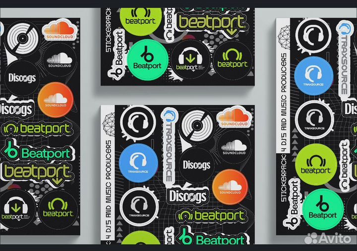 Dj's Sticker bombs Pack 6хА4- 100шт