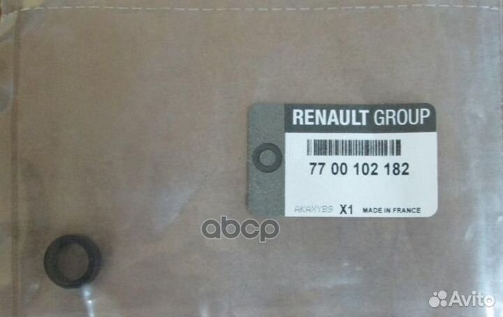 Кольцо уплотнительное 7700102182 renault