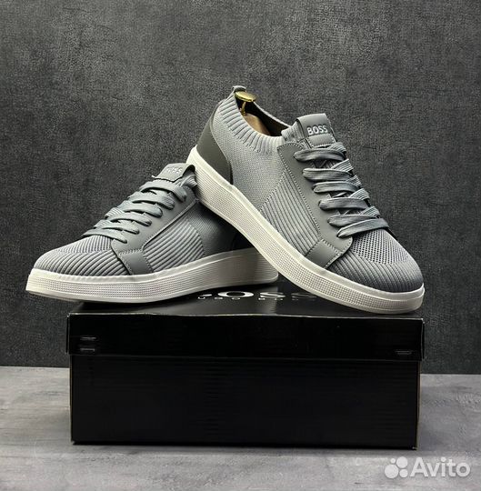 Кроссовки мужские Boss серый