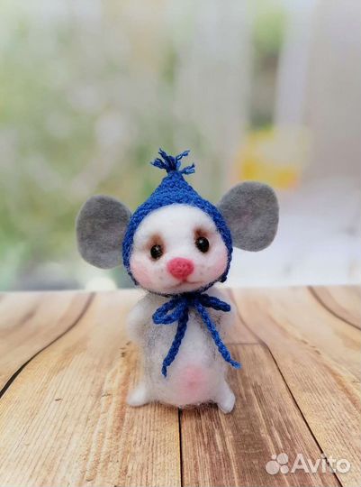 Валяные игрушки Мышонок Серафим