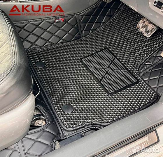 Коврики Mitsubishi Pajero 2011-2020.Л-р.Akuba