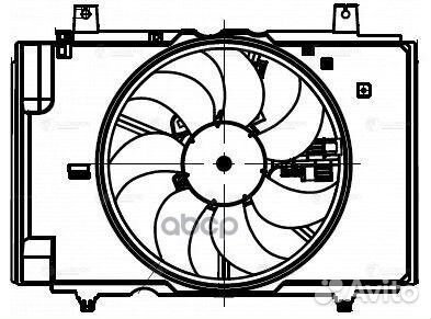 Вентилятор радиатора nissan juke 1.6 10- LFK 14