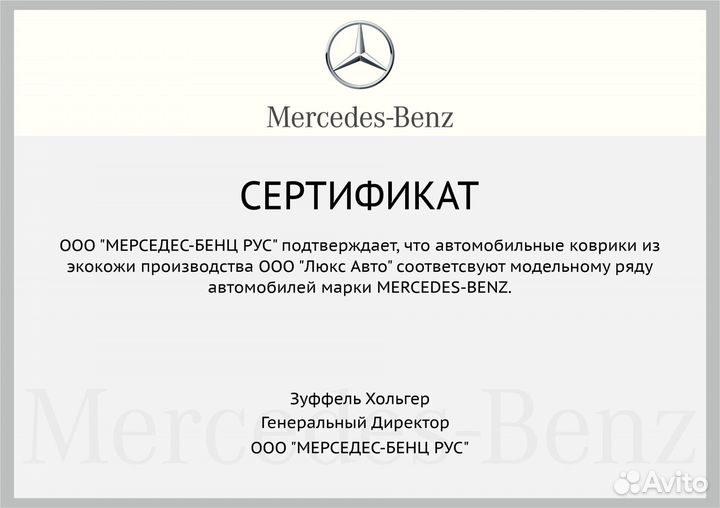 3D Коврики Mercedes G W464 Экокожа Салон Багажник