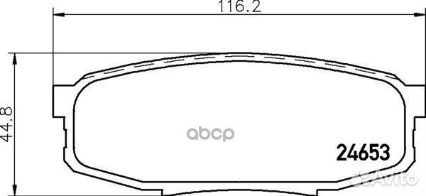 Колодки тормозные дисковые Strong Ceramic зад