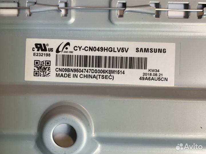 Разбор samsung UE49NU7650