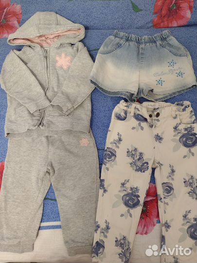 Большой пакет одежды для девочки 86- 92 размер