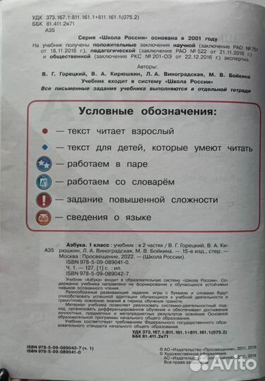 Азбука 1 класс Горецкий