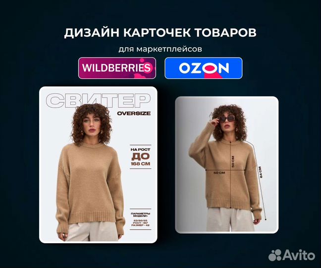 Инфографика для маркетплейсов Wb/Ozon