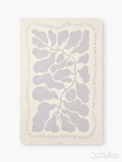 Одеяло байковое 100х150см (серый) Happy baby