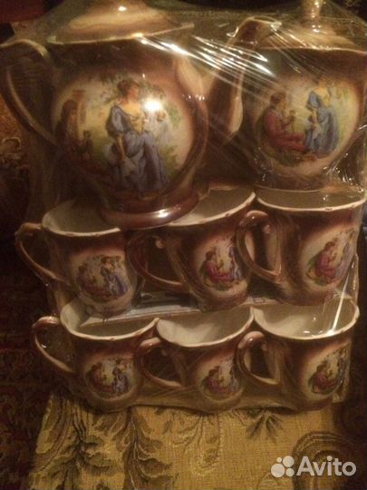 Сервиз чайная пара,блюда, тарелки Япония шишки